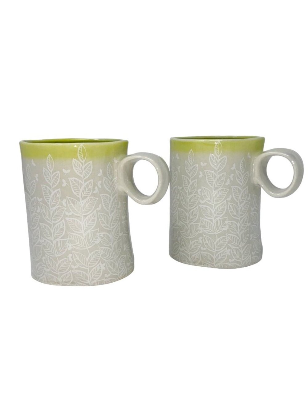 Anthropologie Beverage Mugs Set of 2